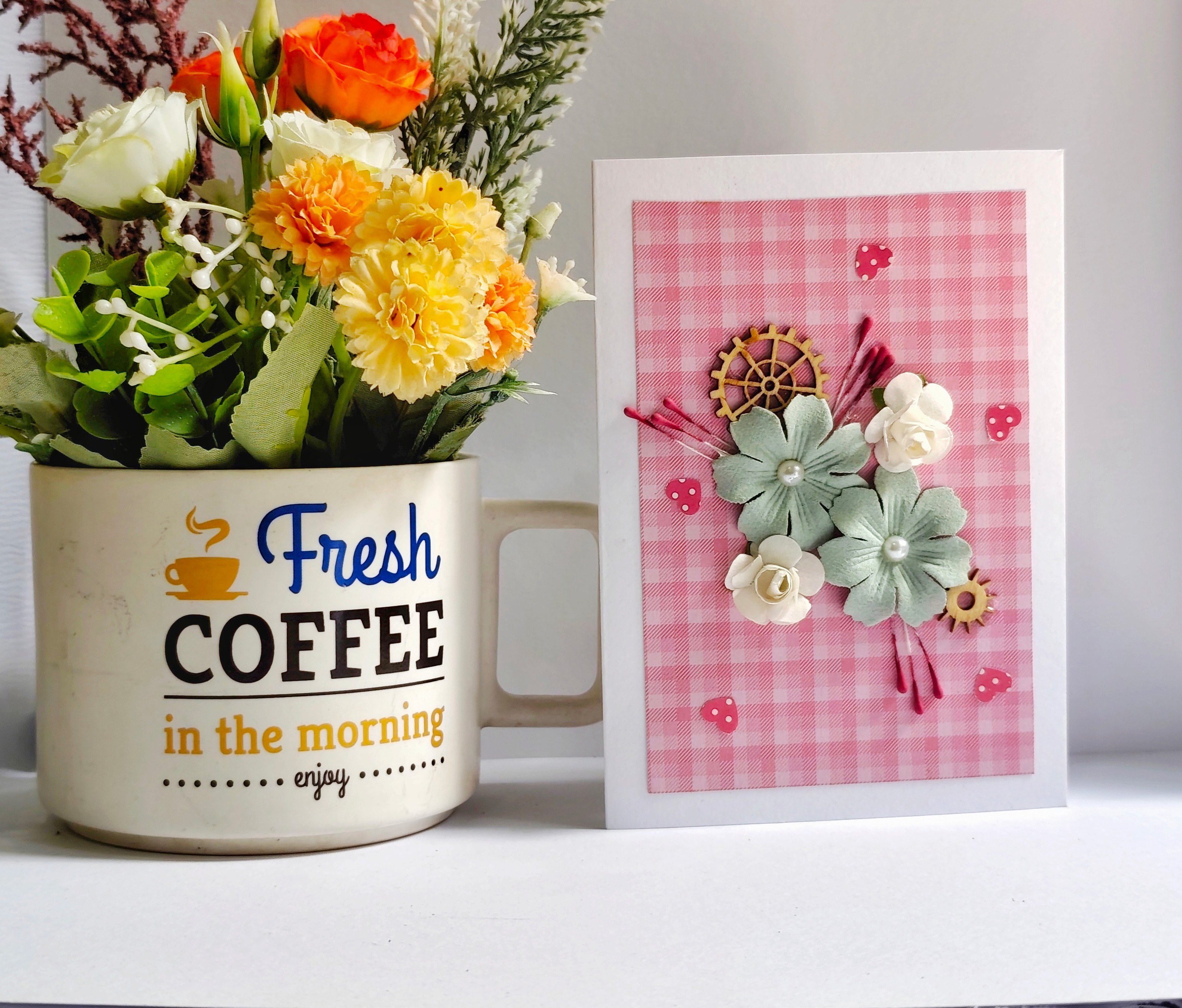 Cherry blossom mini Floral Greeting Card