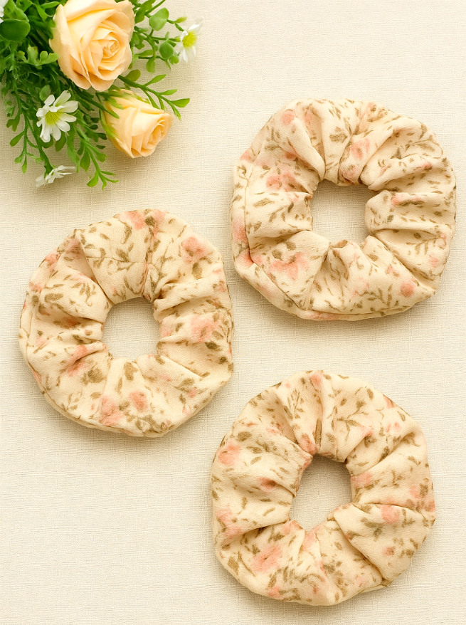 Rose petal Scrunchies